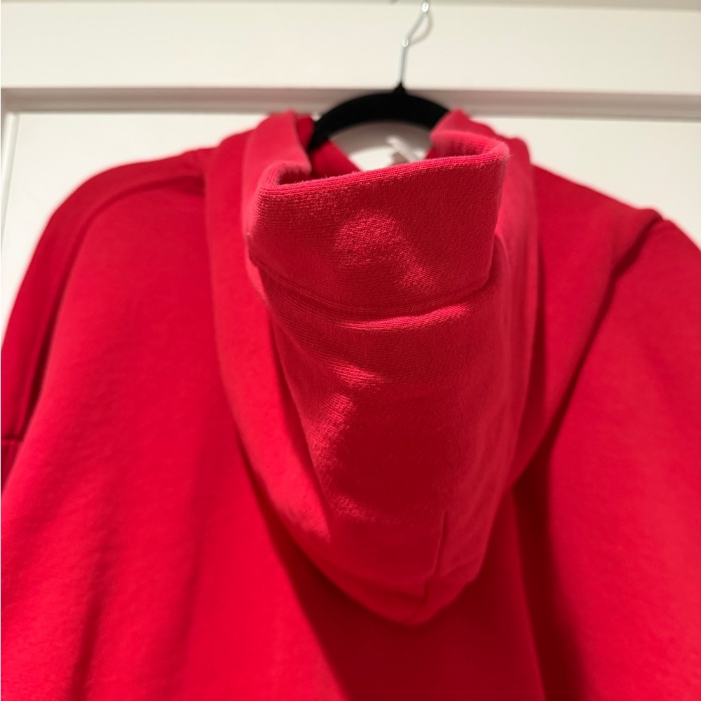 Auth. ✅ ALO Yoga “Bae” Crop Hoodie in “Bold Red” Size Large❤️ - Picture 8 of 9